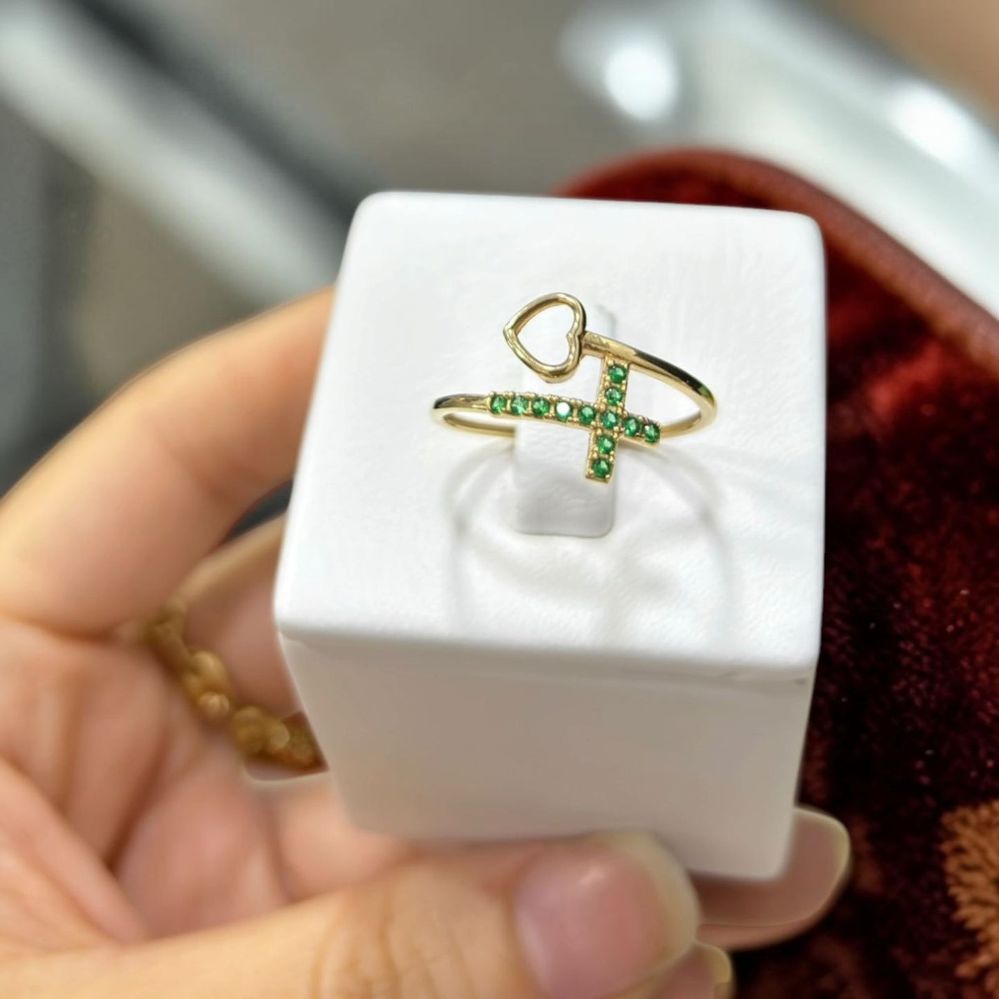 ANILLO CRUZ CORAZON