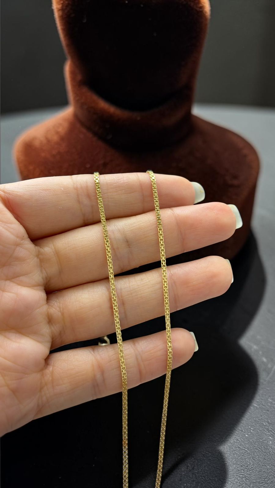 cadena bismark semigruesa 60cm